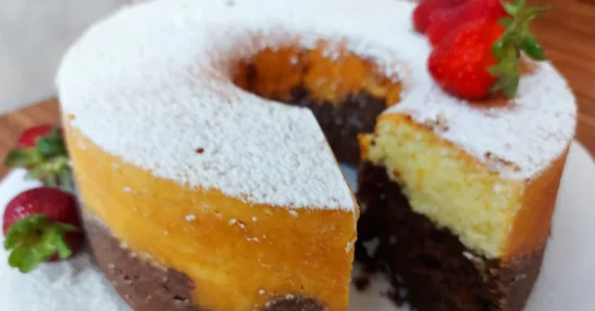 Bolos: Bolo Dois Amores: Uma delicia de bolo para o seu café