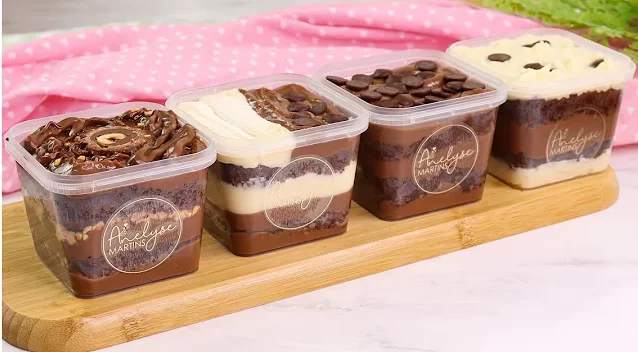 Bolos: Bolo de Pote de Chocolate Cremoso e Molhadinho, 4 Sabores Deliciosos