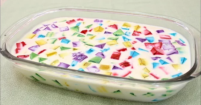 Sobremesas Doces: Deliciosa Gelatina Mosaico