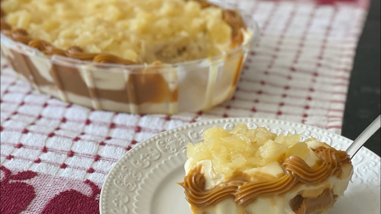 Pavê de Doce de Leite e Abacaxi 