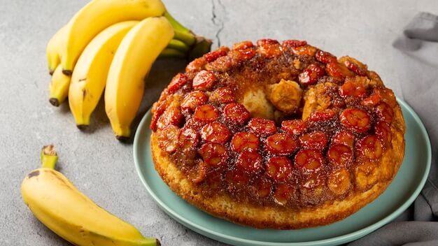 Bolos: Bolo de Banana Caramelizada