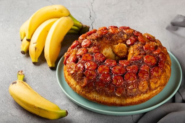 Bolo de Banana Caramelizada 