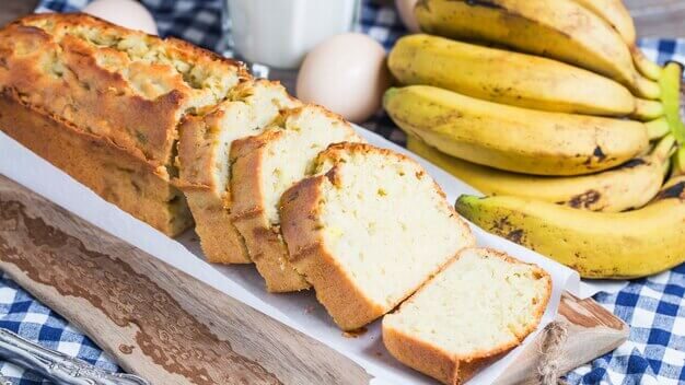 Bolos: Bolo de Banana Integral