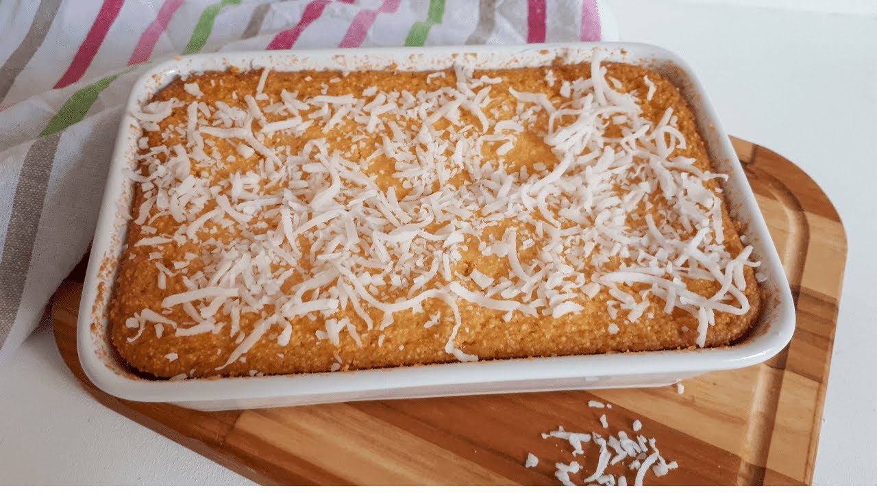 Receitas Saudáveis: Bolo de Milho de Lata Vegano 