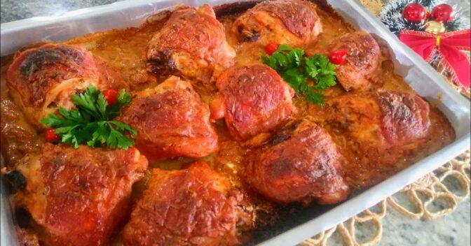 Receitas Rápida e Fácil: Sobrecoxa de Frango Assada