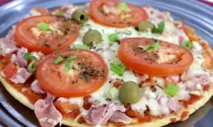 Pizza de Liquidificador na Frigideira