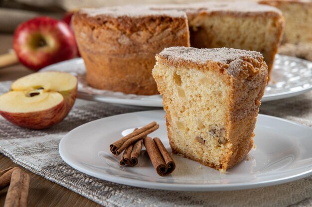 Bolo de Maçã com Canela 