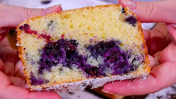 Bolo de Mirtilo com Iogurte, Sabor e Textura Incríveis