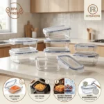 Kit 10 Pote De Vidro Marmita Hermético 640ml