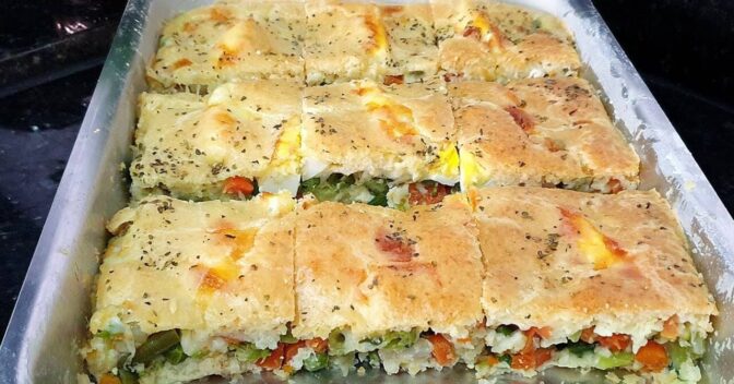 Lanche: Torta de Legumes Simples e Deliciosa