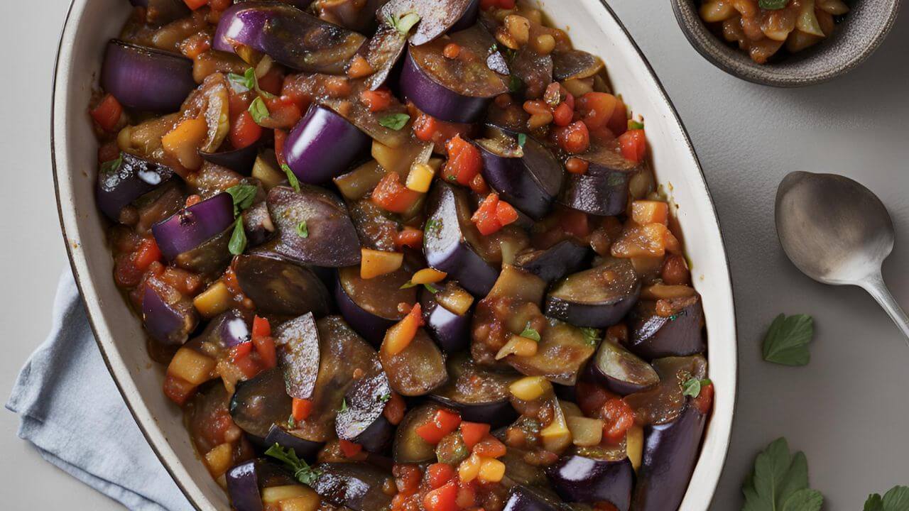 Receita de Caponata de Berinjela Super Fácil 