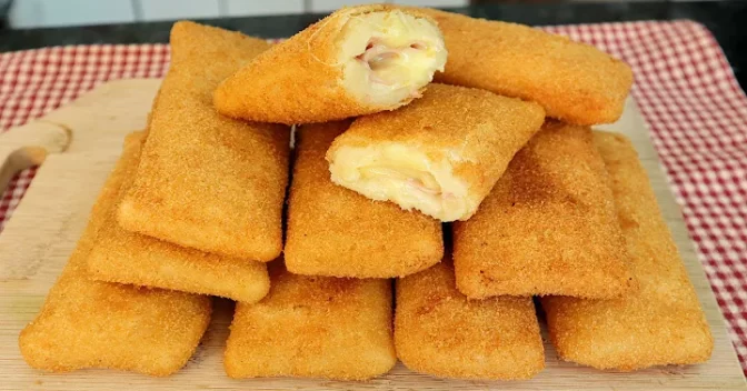 Lanche: Cigarrete de Presunto e Queijo: Receita Simples e Deliciosa