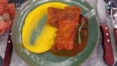 Costelinha de Porco com Laranja e Mel