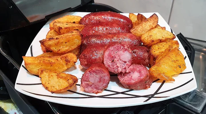 Recheios: Linguiça com Batatas na AirFryer 