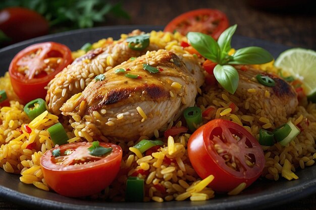 Receita de MAJBOOS: Arroz com Especiarias e Sobrecoxa de Frango 