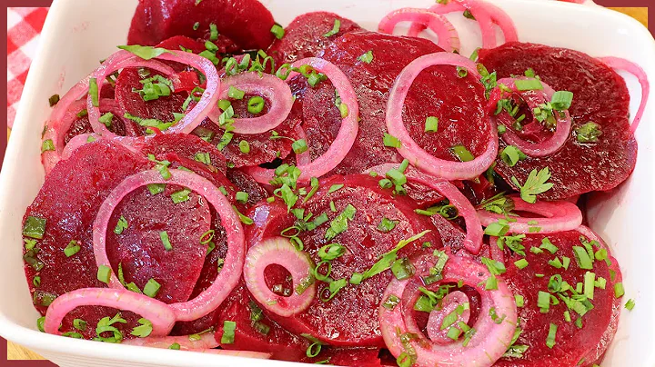 Salada de Beterraba Bem Temperada com Cebola