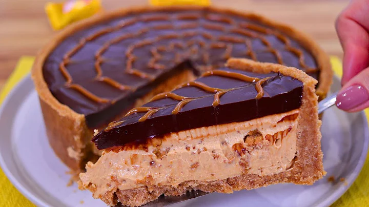 Torta Gelada de Paçoca e Chocolate Receita Fácil e Deliciosa