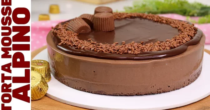 Sobremesas Doces: Torta Mousse Alpino: Sem Forno, Sem Liquidificador e Sem Gelatina!