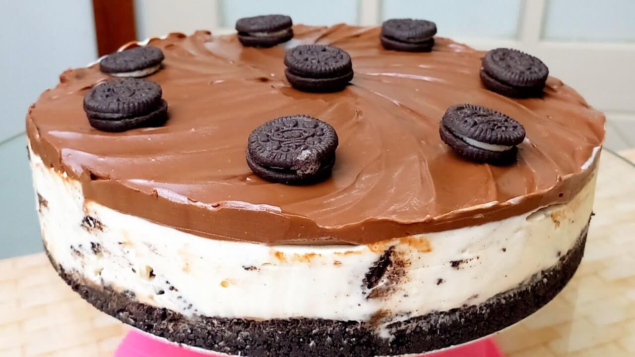 Torta Mousse de Oreo Chique e Deliciosa 