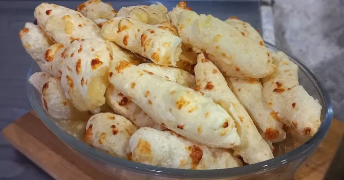 Lanche: Biscoito de Polvilho na AirFryer Sem Leite, Sem Óleo, Sem Fritura