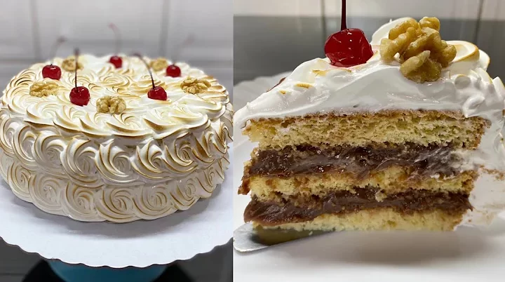 Bolo de Nozes com Marshmallow e Uso de Maçarico 