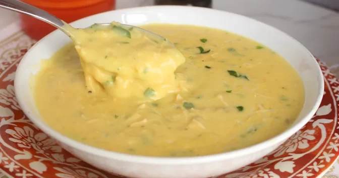 Receitas Rápida e Fácil: Caldo de Mandioquinha com Frango