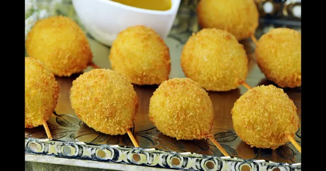 Lanche: Receita de Coxinhas de Villeroy