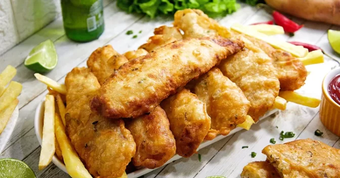 Receitas Rápida e Fácil: Fish and Chips: Receita de Peixe Empanado com Batatas Fritas