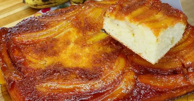 Bolos: Bolo Caramelizado de Banana Fofinho Você tem que fazer essa Receita