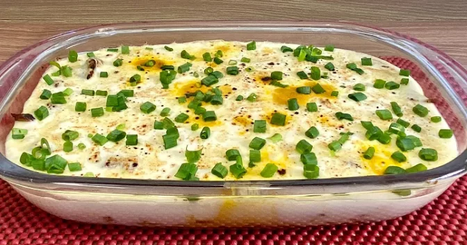 Receitas Rápida e Fácil: Carne com Creme de Alho Gratinado Faça Essa Receita na sua Casa