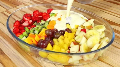 Salada de Frutas Cremosa Simples e Deliciosa Veja