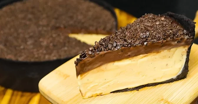 Sobremesas Doces: Torta Mousse de Maracujá com Ganache de Chocolate Essa Receita e Perfeita