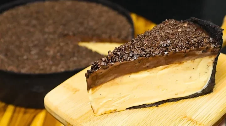 Torta Mousse de Maracujá com Ganache de Chocolate Essa Receita e Perfeita 