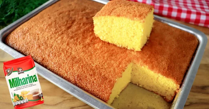 Bolos: Bolo de Milharina Fofinho, essa Receita é um Delícia para o Seu Café