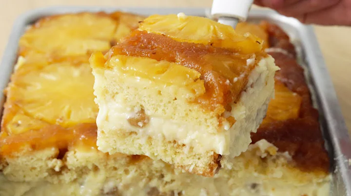 Bolo de Abacaxi Gelado com Creme de Coco, Bolo Perfeito