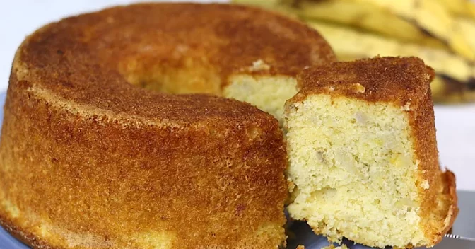 Bolos: Bolo de Banana Simples e Fácil, Perfeito para o se Café da Tarde Veja