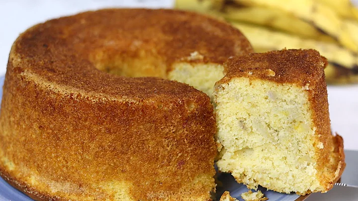 Bolo de Banana Simples e Fácil, Perfeito para o se Café da Tarde Veja 