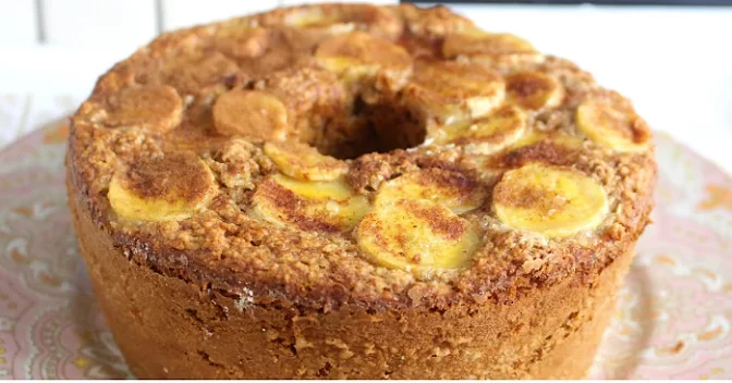 Bolos: Bolo de Banana com Aveia (Sem Trigo) Bolo Saudável Para o seu Café