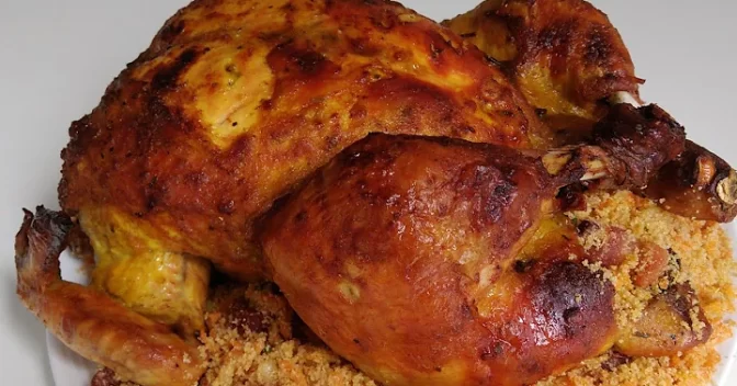 Receitas Rápida e Fácil: Frango Assado com Farofa, Receita Especial para o seu Almoço Veja