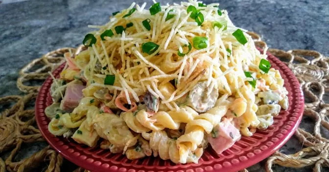 Receitas Rápida e Fácil: Salada de Macarrão Cremosa, Muito Fácil de Fazer, já Faça ai na sua Casa