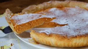 Tarte Cremosa de Batata Doce com Massa Folhada uma Delícia