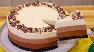 Torta Mousse 3 Chocolates Sem Gelatina, Sobremesa Perfeita Veja