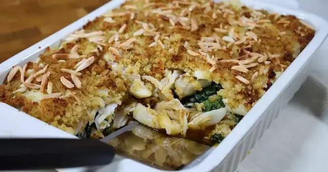 Receitas Rápida e Fácil: Bacalhau com Broa e Amêndoas, Receita Festiva e Irresistível