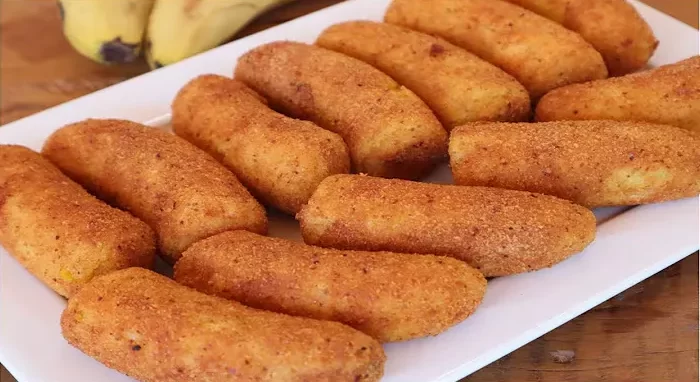 Banana Frita à Milanesa de Restaurante, Crocante e Deliciosa uma Delícia