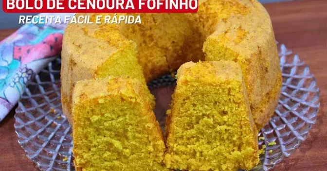 Bolos: Bolo de Cenoura Fofinho e Fácil, Receita Perfeita para um Lanche ou Café