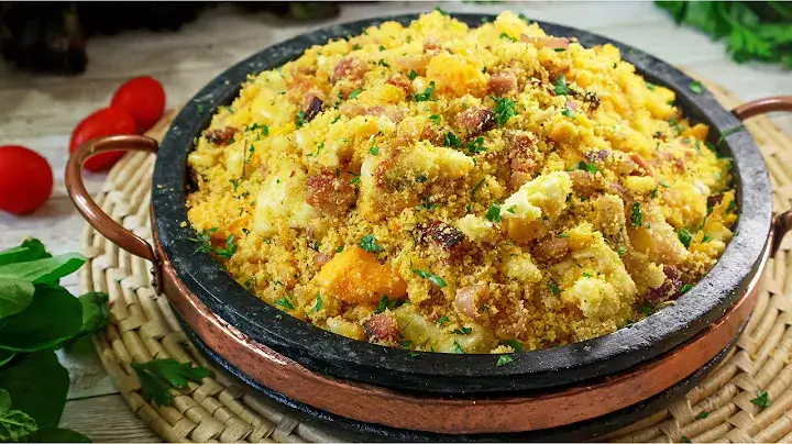 Farofa Mineira de Farinha de Milho, Essa Farofa é Perfeita para seu Almoço