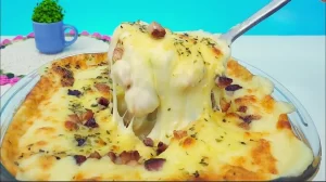 Frango com Creme de Batata e Bacon, Perfeito para o seu Almoço