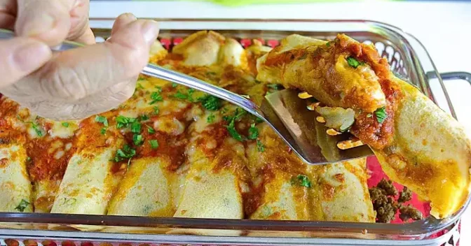 Receitas Rápida e Fácil: Panqueca Carne Moída Simples e Deliciosa já Faça