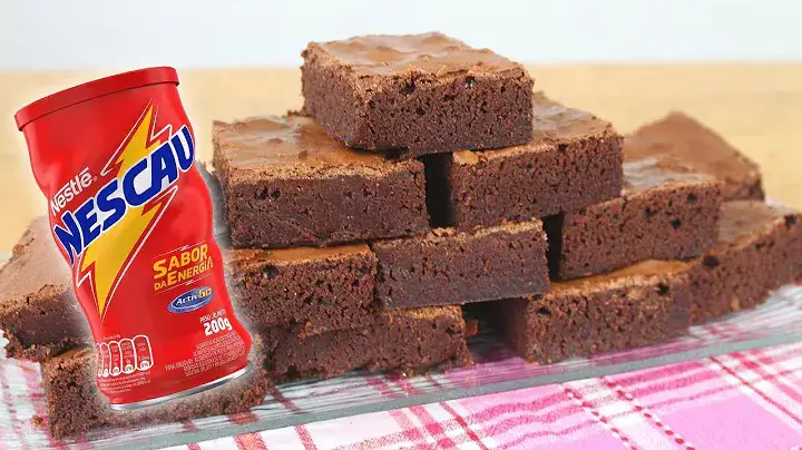 Lanche: Brownie de Nescau, Receita Simples e Deliciosa só Faça 