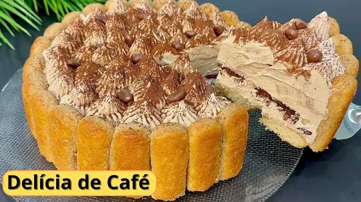 Sobremesa de Café com Creme e Biscoitos só Faça
